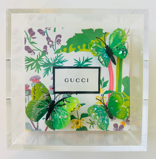 Green Leaf Acrylic Designer Box