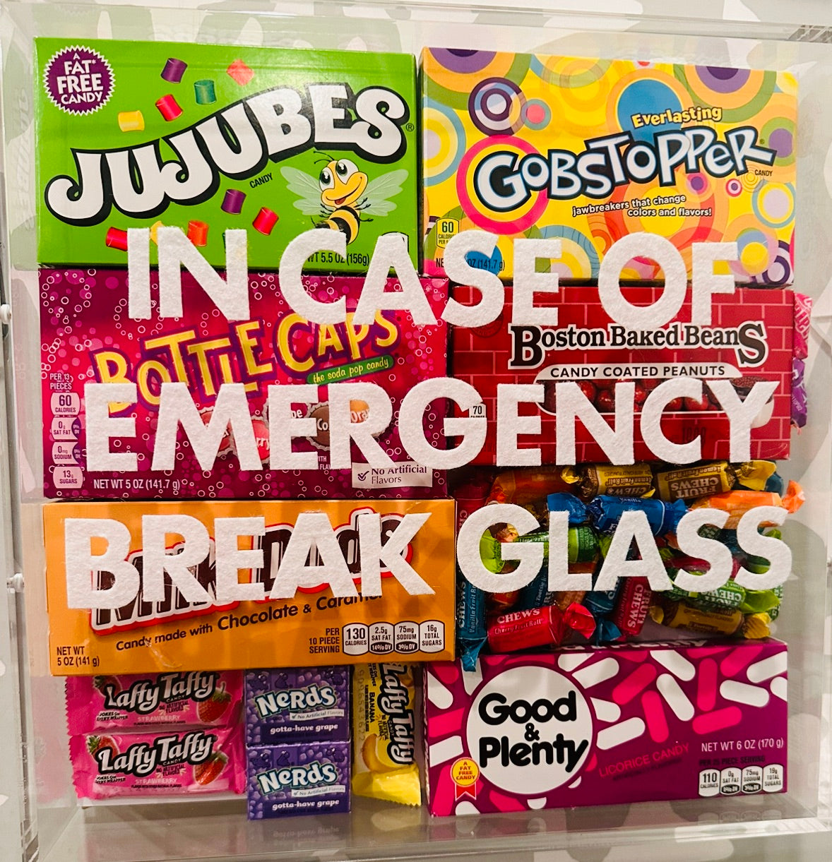 Case of Emergency Acrylic Box