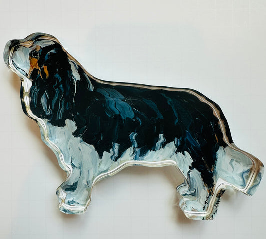 King Charles spaniel acrylic statue