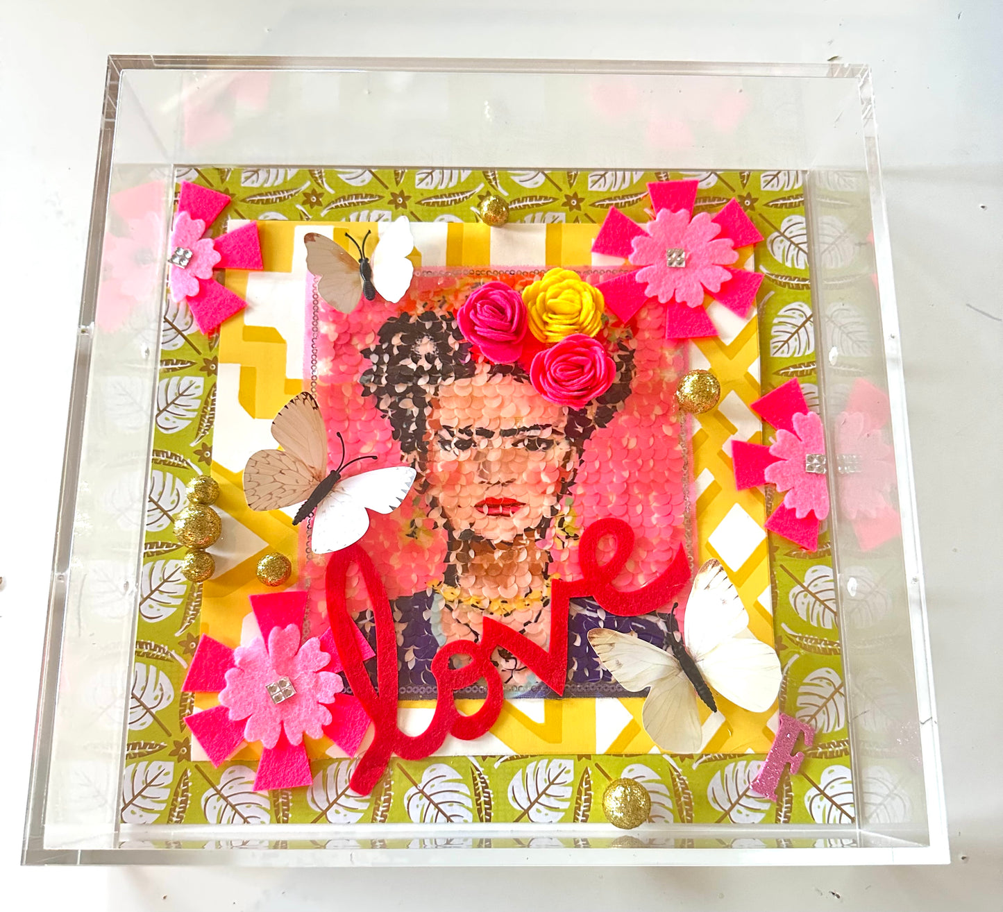 Frida Khalo Mixed Media Acrylic Box