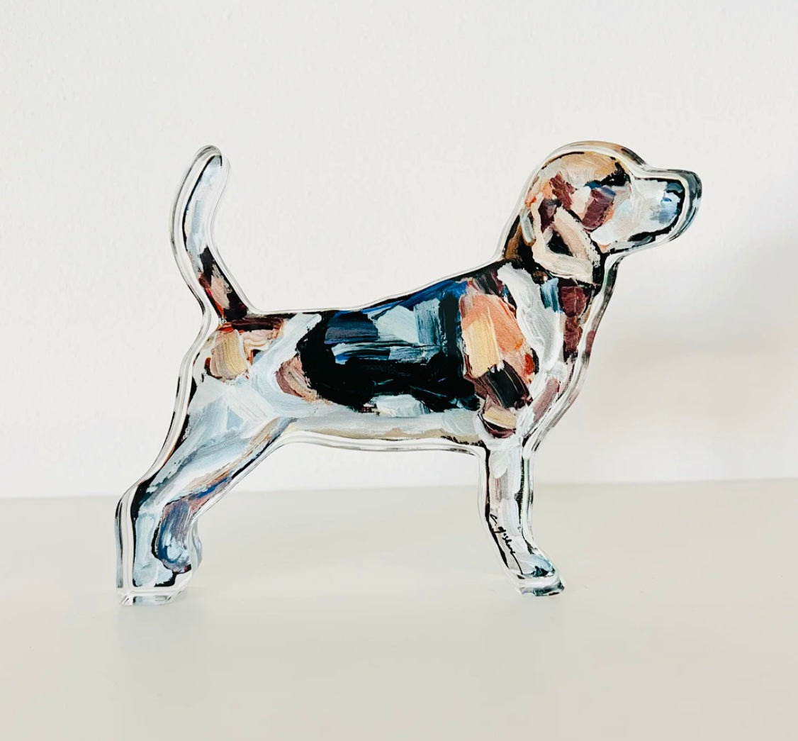 Beagle acrylic statue