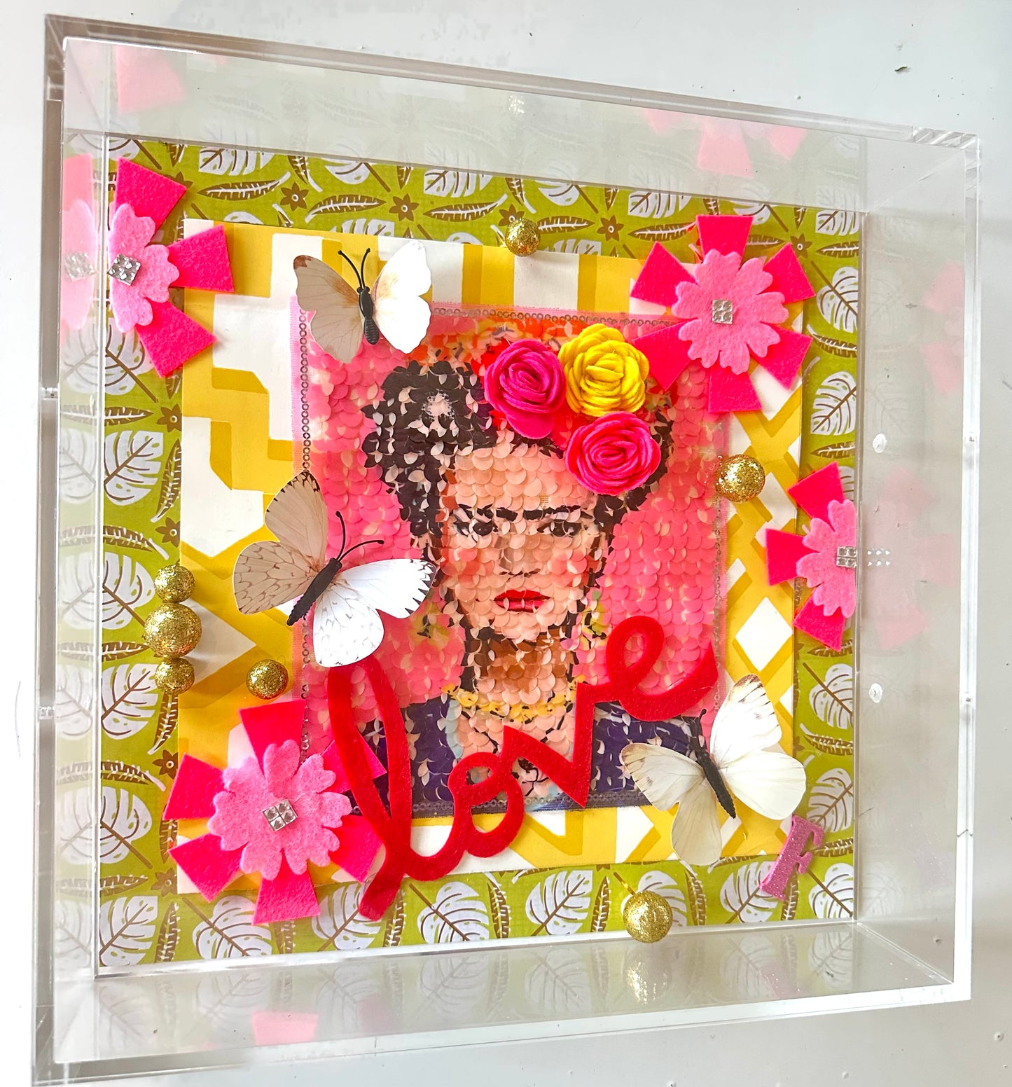 Frida Khalo Mixed Media Acrylic Box