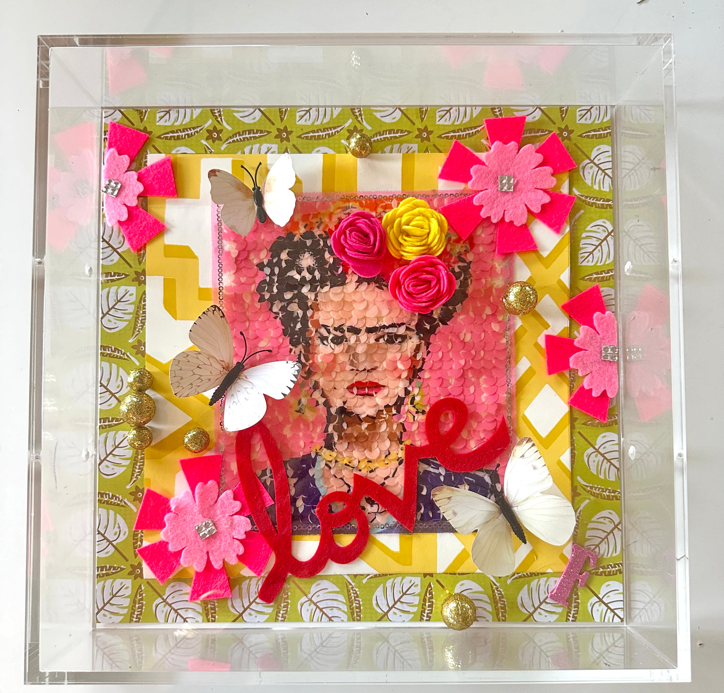 Frida Khalo Mixed Media Acrylic Box