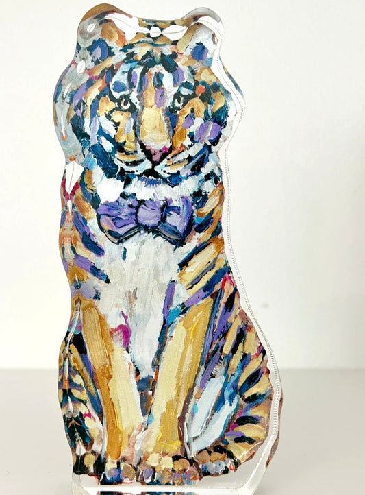 LSU Tiger acrylic statue