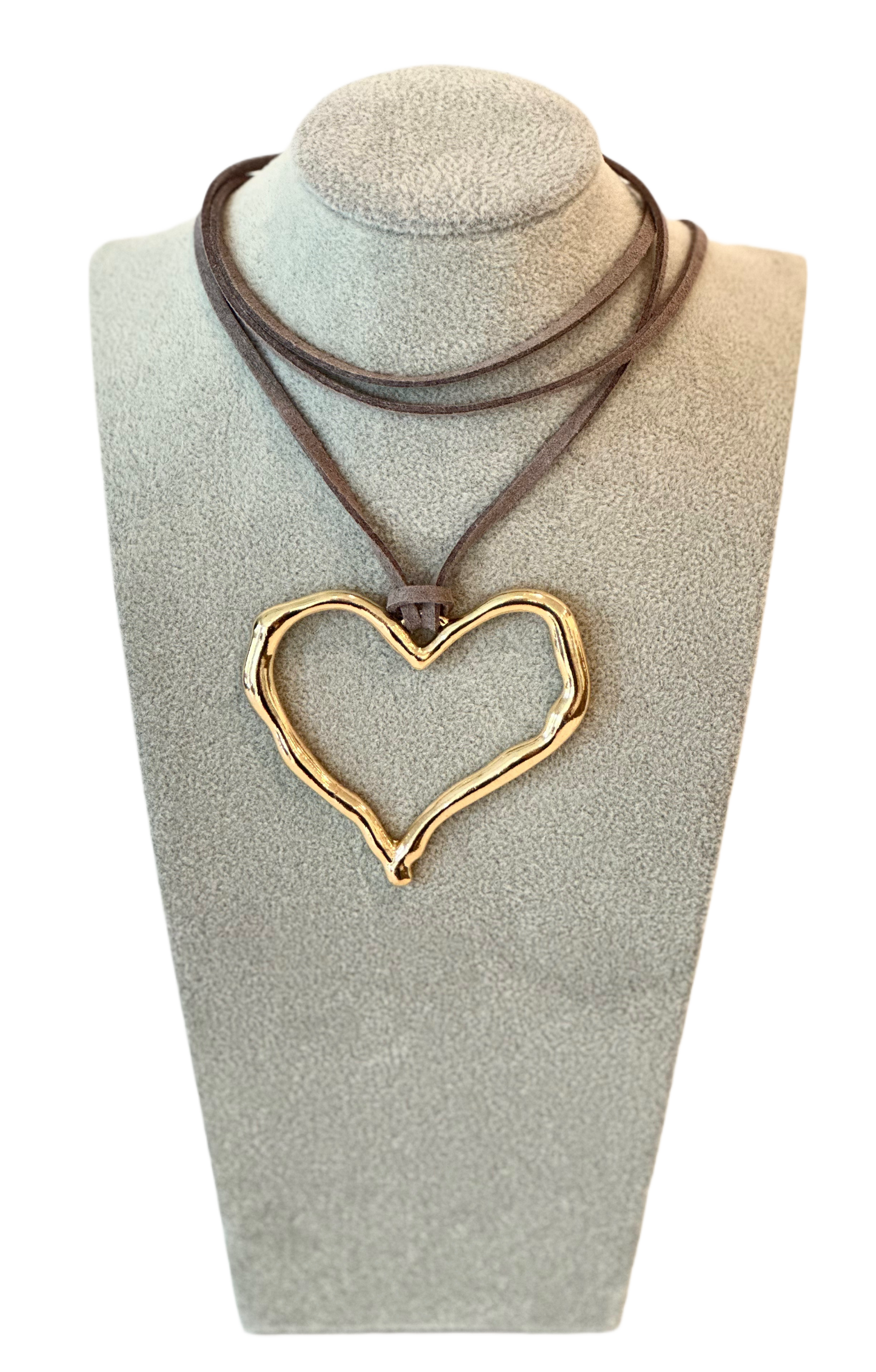 Hollow Heart Choker Necklace